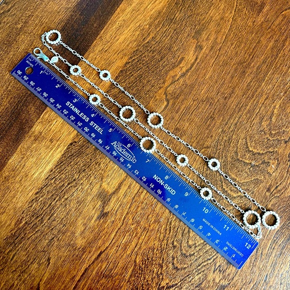 John Hardy Open Circle Stationed Long Chain Necklace in Sterling Silver - Picture 7 of 15